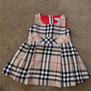 Burberry Nova Check Girls Dress Sleeveless Rear Zip 6 month